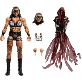Mattel WWE Ultimate Edition Action Figure & Accessories Set, Rhea Ripley 6-inch Collectible with Swappable Heads & Hands, 30 Articulation Points