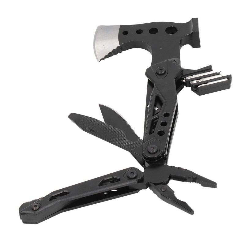 Pocket Size Multitool Foldable Axe Hammer Knife Pliers Stainless Steel