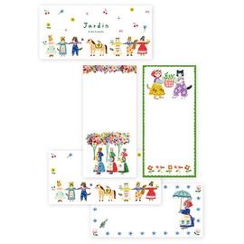 Aiko Fukawa Jardin Single Pencil Notebook, 4 Patterns, 20 Sheets Spell, 20-490 Fluorescent Ink, Mino Washi, Expression Sha, cozyca_products