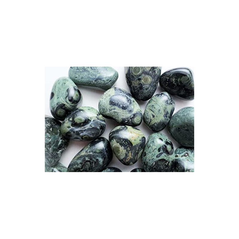 Pachamama Essentials Kambaba Tumbled Crocodile Jasper - Green Healing Stone