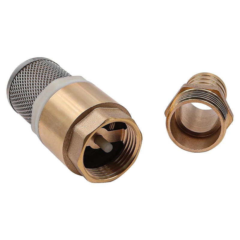 ANCLLO Suction Filter Set Brass 1 Inch Foot Valve With