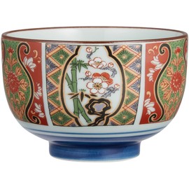 RAO3Z Ranchant Multi-Chafu with Tea Holder: 4.8 x 0.6 inches (12.2 x 1.6 cm), Nishikko Imari Arita Ware, Made in Japan