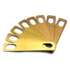 MX0312D 8Pcs Guitar Neck Shims 0.2mm 0.5mm 1mm Thickness Brass