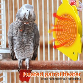 MasXirch Bird Cage Heater for Cockatiels Parrots Parakeets Heating Bird Heater for Cage Snuggle Up Bird Warmer Heater 12 V Birdcage Warmer 18 W