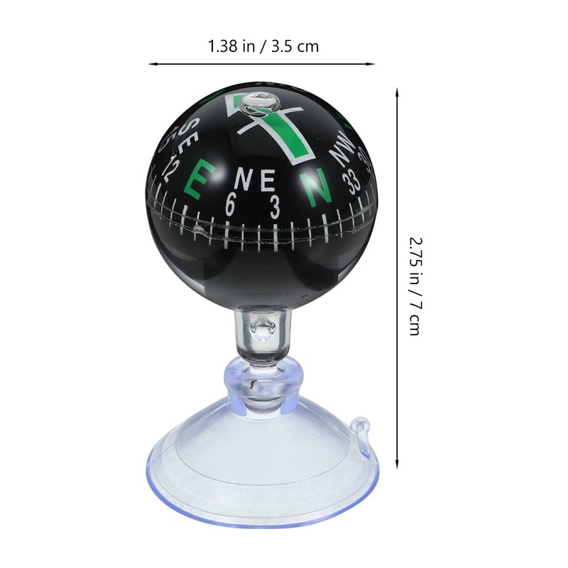Gatuida Car Compass Ball, Dash Mount Adjustable Compass Ball with