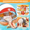 Mambobaby Baby Pool Float with Canopy, Non-Inflatable Infant Floats with