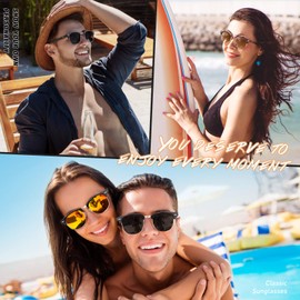 CGID Retro vintage sunglasses for men and women in trendy 60s brow-line style with striking half-frame sunglasses, A silver-grey, m