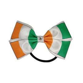 Pack Of 2 Hand-Made Ireland Irish National Flag Inspired Hair Clip Bow