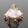 Walfront Crystal Pyramids Figurine, Egyptian Pyramids Figurine Statue Model with