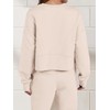ANRABESS Womens 2 Piece Outfits Lounge Sets Cropped Sweatshirt &