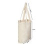 IMFAA Tote 100% Natural Cotton Canvas Reusable Shoulder/Hand Shopping Bags.