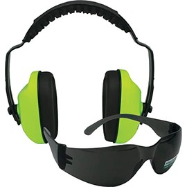 FORESTER Ear Muffs and Safety Glasses Combo Kit (Safety Green)