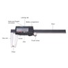 100mm Digital Brake Disc Caliper, Vernier Pointed Ruler Measuring Tool