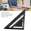 Triangle Ruler 7in Carpenter Square Aluminum 90 Degrees 45 Degrees