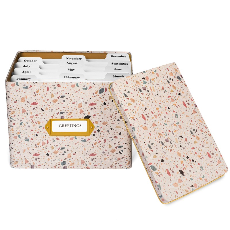 Jot & Mark Greeting Card Organizer Box Set | Decorative