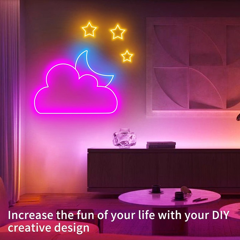 66FT Led Neon Rope Lights Control with App/Remote,Flexible Led Rope