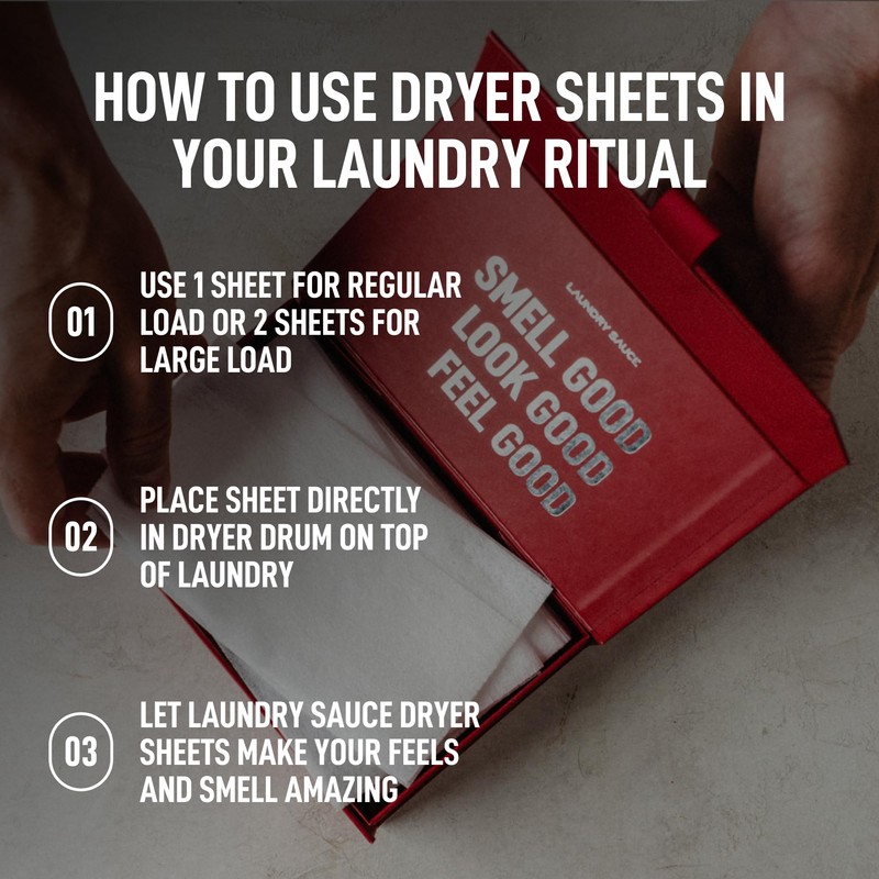 Laundry Sauce - Laundry Dryer Sheets (French Saffron), Luxury Fragrance,