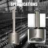 SDS MAX Shank T-Post Driver for 2'' Ground Rods, 40CrMo