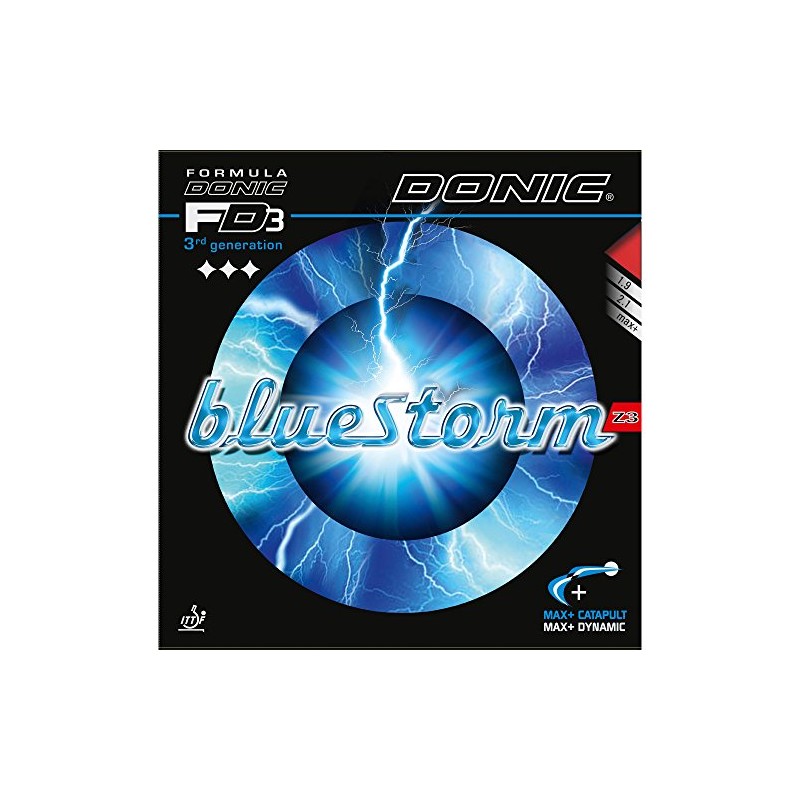 Donic Belag Bluestorm Z3, options 2,1 mm, black