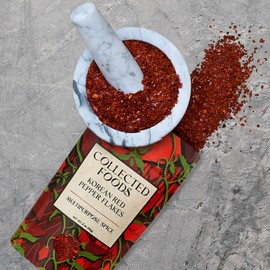 Premium Gochugaru Korean Red Pepper Flakes from Sun Dried Korean Chili Peppers - 2 oz