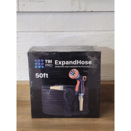 TBI PRO Expandable House Car Washing Watering Hose Kit 50 ft w/ Sprayer & Hanger