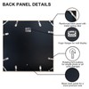 Boarding 18x18 Natural Poster Frame,8x8 Mat,Premium Metal,Tempered glass