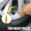 DUSCOKE Car Tire Valve Stem Puller/Installer Tool with T Handle,