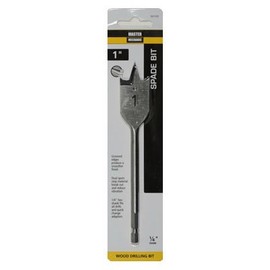 MM Master Mechanic 521123 Wood Boring Spade Drill Bit, 1 inches - Quantity 6