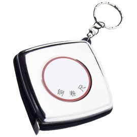 Operitacx Stainless Steel Measuring Tape Keychain Retractable Ruler for Home Decoration Construction and Woodworking Portable and Reliable Tape Measure Tool