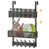 LUCYCAZ Adjustable Over The Door Hooks Organizer, Over The Door