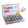 Regletas Magnéticas Montessori QITING Letras Inglés 248 Pzs Espuma EVA