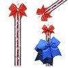 DEEKA Cheer Bow Holder with Mini Bow for Backpack Bags