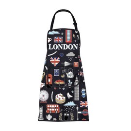 BNQL London Cooking Apron London Gifts for London Lovers London Souvenir Gifts London Travel Gift London Apron With Pockets