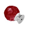 ANJUU 12 Pcs 30mm Round Shape Crystal Glass Cabinet Knobs