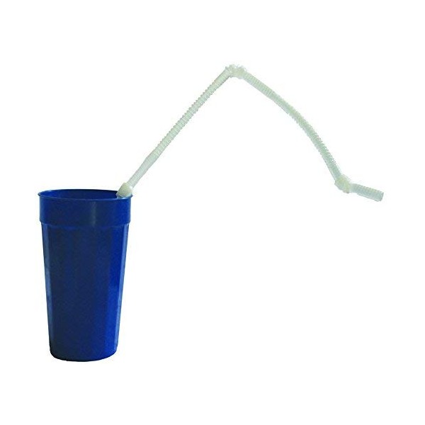 Kinsman Extra Long 28" Flexible Drinking Straw, Pack of 5