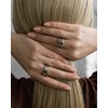 TLY Stackable Rings for Women Non Tarnish 18K Gold Plated
