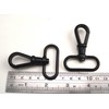 Wuuycoky Black 1.5" Inner Diameter D Ring Round Head Hook