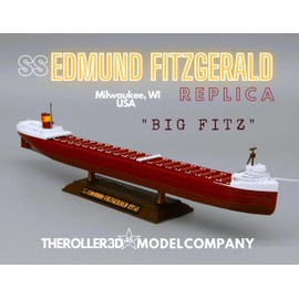 SS EDMUND FITZGERALD Model High Detail 1 Foot in Length (Model with Stand)