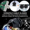 LeMotech 50 Pack NPT 3/4" Cable Glands Waterproof Adjustable 12.5-18mm