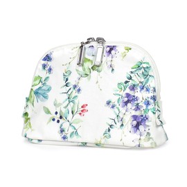 Style Decor W1005200 Round Pouch, Women's, Cute, Cosmetics, Scandinavian Cosmetic Pouch, S, Botanical Bouquet