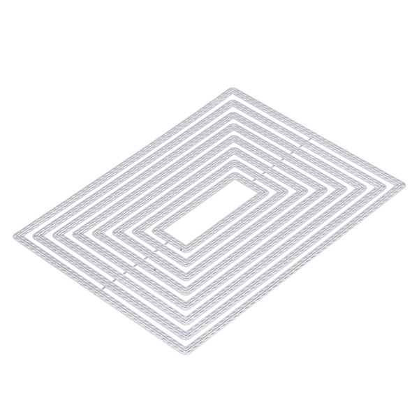 PATIKIL Rectangular Die Cuts Shapes Metal Stencils Background Dies Clearance