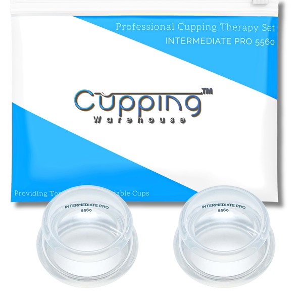 Cupping Warehouse Beginner (Soft) Supreme 2 Large Intermediate Pro 5560 Cupping Therapy Set- Beginner,Clinic & Home Use Silicone Cupping Set- Cupping Set Massage Therapy Cups- Suction Cups for Body