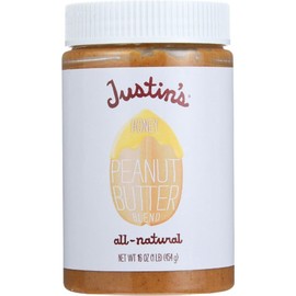 Justins Honey Classic Peanut Butter, 16 Ounce -- 12 per case.
