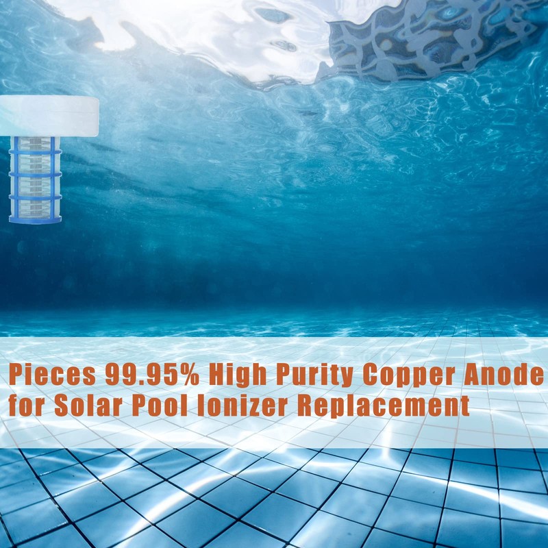 Solar Copper Anode Copper Replacement L=4.13" D=0.71" for Solar Pool