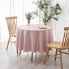maxmill Round Textured Tablecloth Spill-Proof Wrinkle Free Soft Jacquard Table
