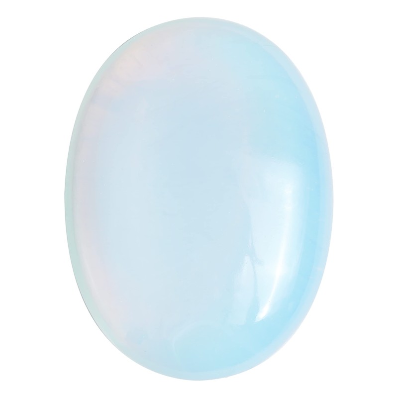 Crocon® Opalite Large Oval Palm Stone Crystal Pocket Worry Stone