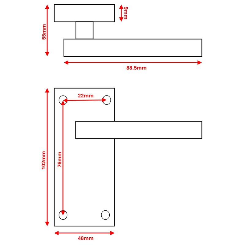 Designer Levers - Georgian Roped Design Lever Door Handles -