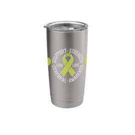 SSUPPORT STRENGTH CEREBRAL AWARENSS LOVE Stainless Steel Insulated Tumbler