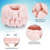 Dorbetar Microfiber Face Wash Wristbands Pale Pink for Women Kids