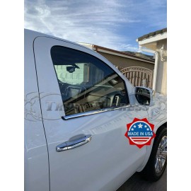 Trims Express 2014-2018 Chevy/GMC Silverado/Sierra Regular Cab 2Pc Chrome Window Sill Trim Sta